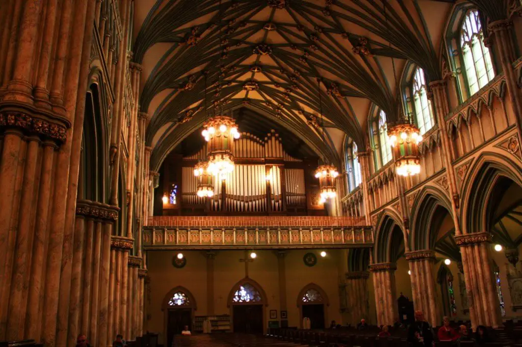 The organ in St. Dunstan's Basilica