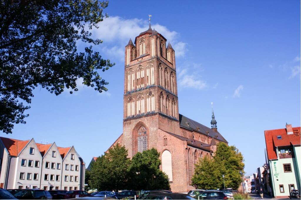 The St. Jakobi culture church in Stralsund