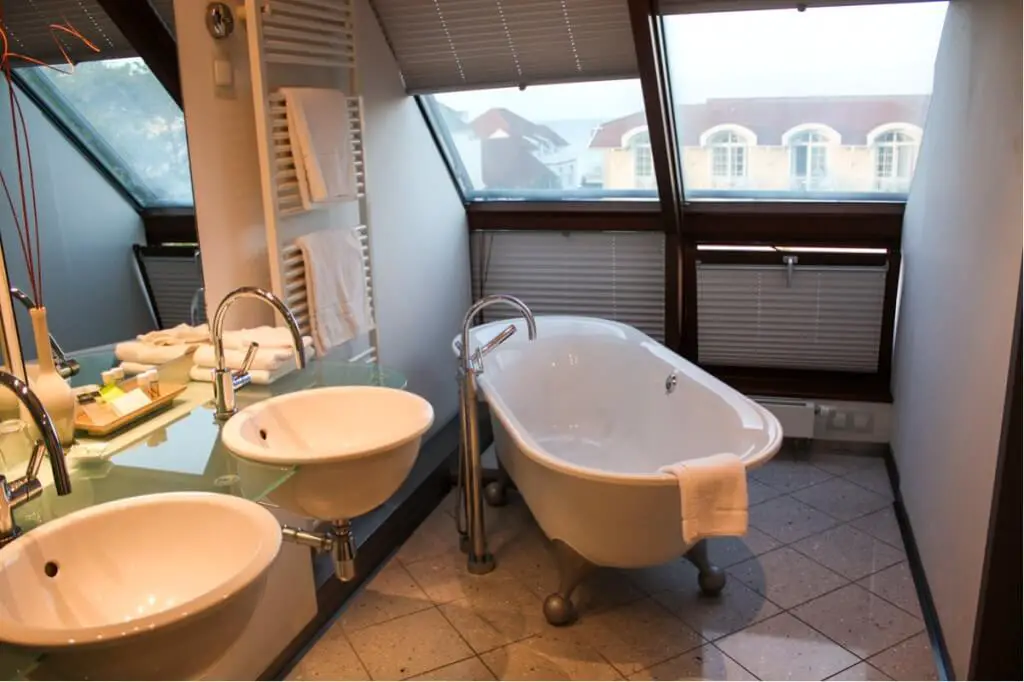 Badezimmer in der Suite