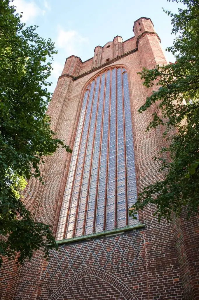 The tall tower of St. Mary's Church