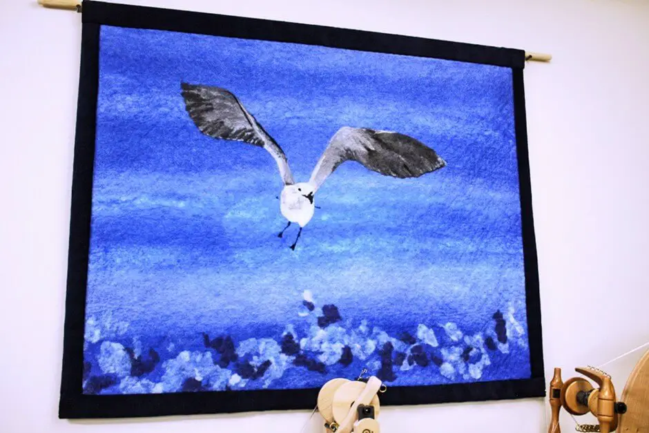 Wool and felt from Prince Edward Island - felt gull