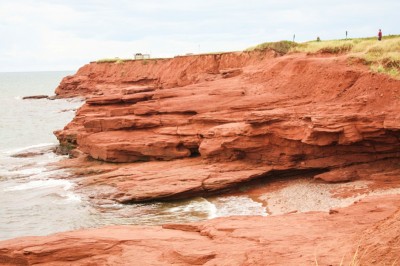 Red rocks in the Prince Edward Island National Park