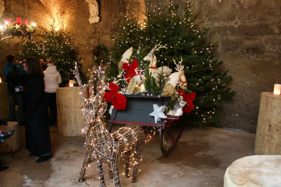 The reindeer with his sled Salzburg for Christmas