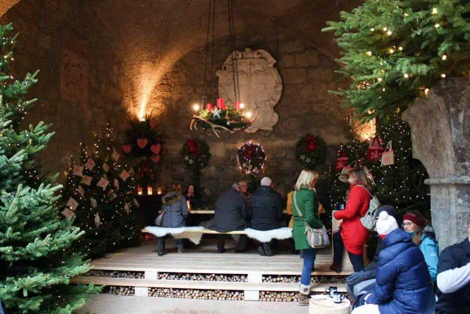 Christmas spirit in the vaults of the Stiftskeller Salzburg at Christmas