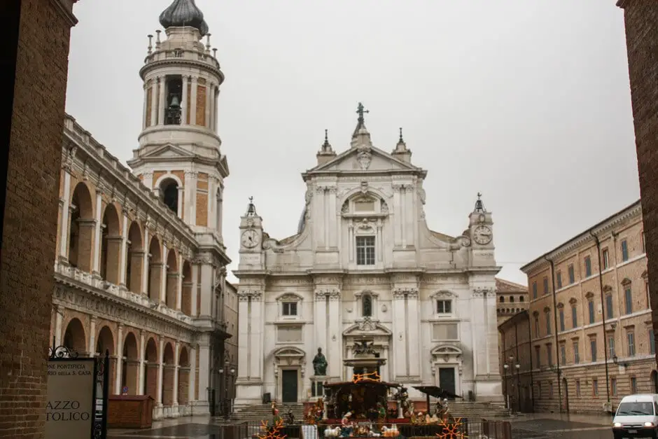 The basilica Loreto in Marche Italy