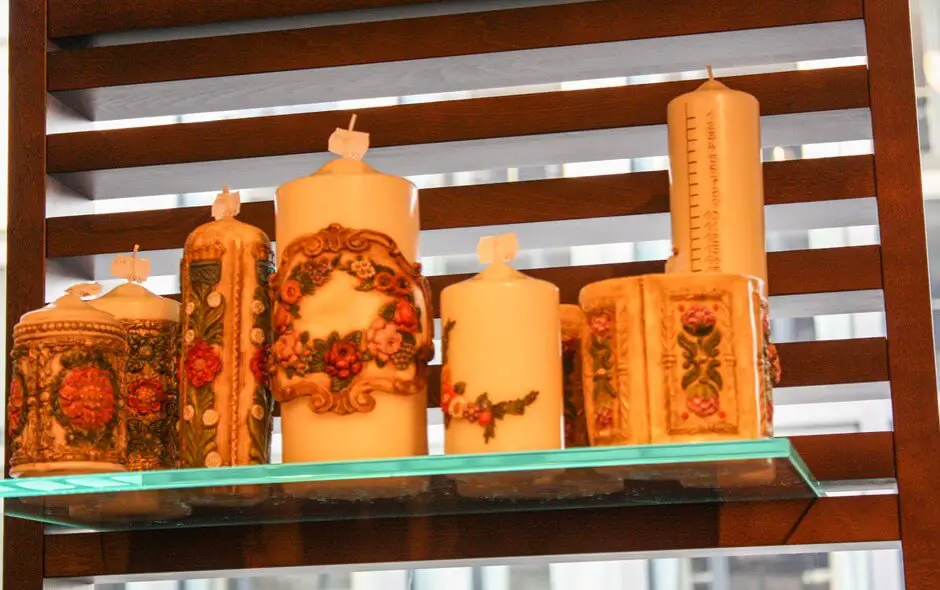 Handmade candles of the candle manufactory Nagy