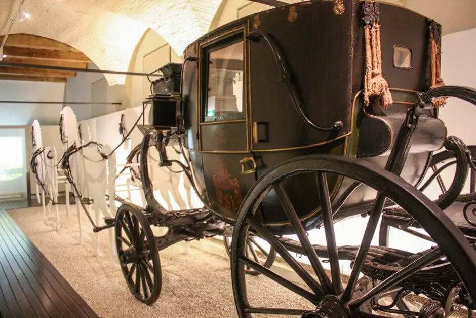 two days in the region of Marche Italy In the coach museum in the Palazzo Buonaccorsi