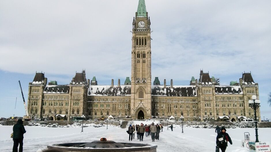 The Ottawa Carillon is located in the Peace Tower of Parliament