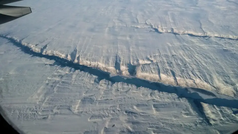 Ein Fluss wie eine Narbe der Erde in Labrador