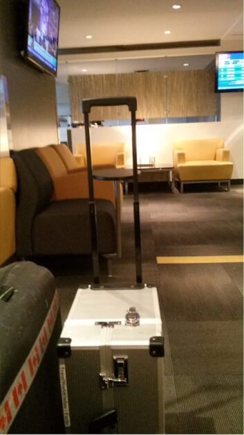 In der Business Class Lounge am Bahnhof in Ottawa