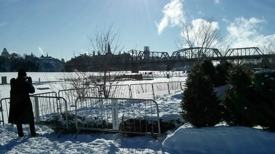 Petar filming on the Ottawa River