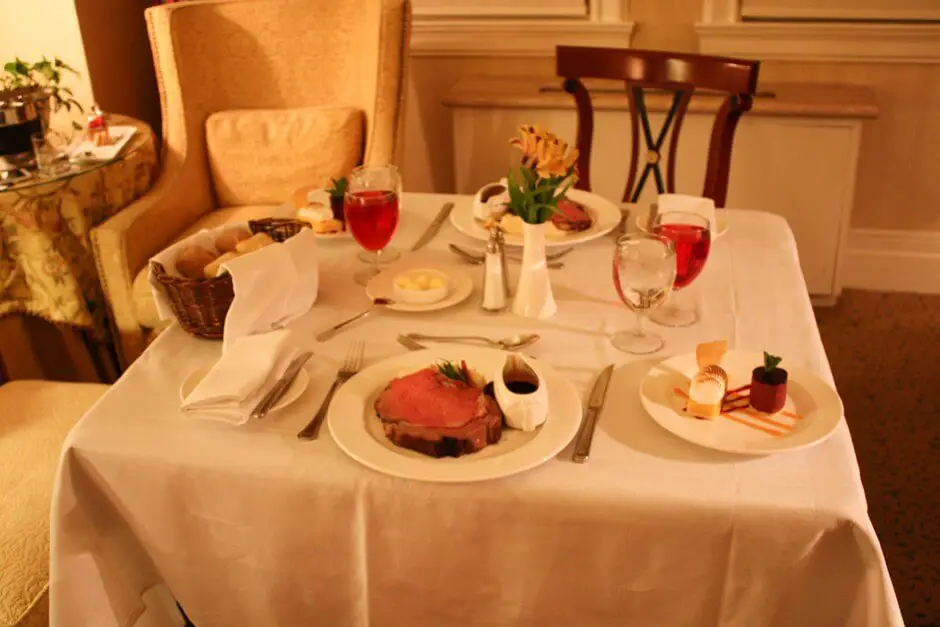 Room service in the Fairmont Gold Class at the Chateau Laurier hotel in Ottawa