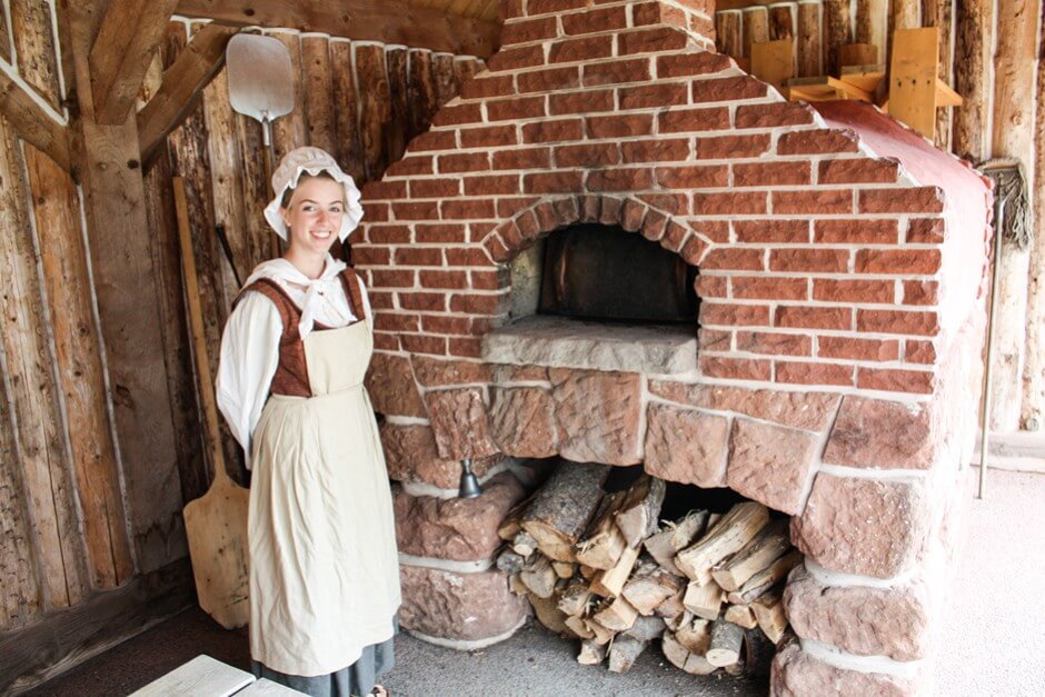 The first settlers in Prince Edward Island The village oven in Roma at Three Rivers