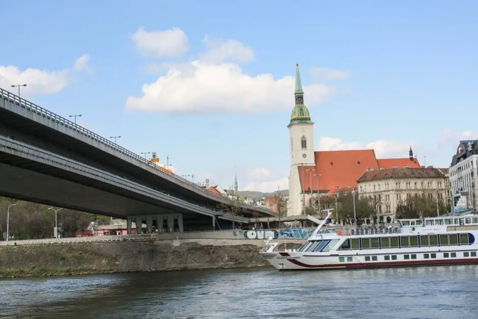 The city center of Bratislava. Vienna. Bratislava