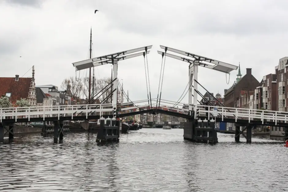 Drawbridges in Leiden Holland
