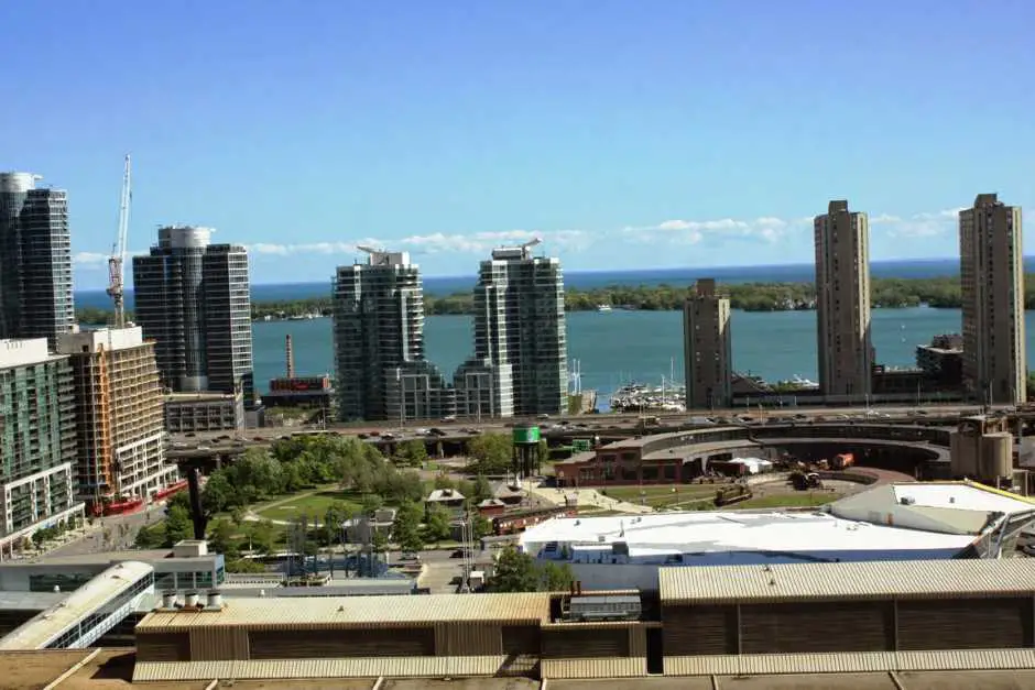 View from our room in the Ritz of Lake Ontario