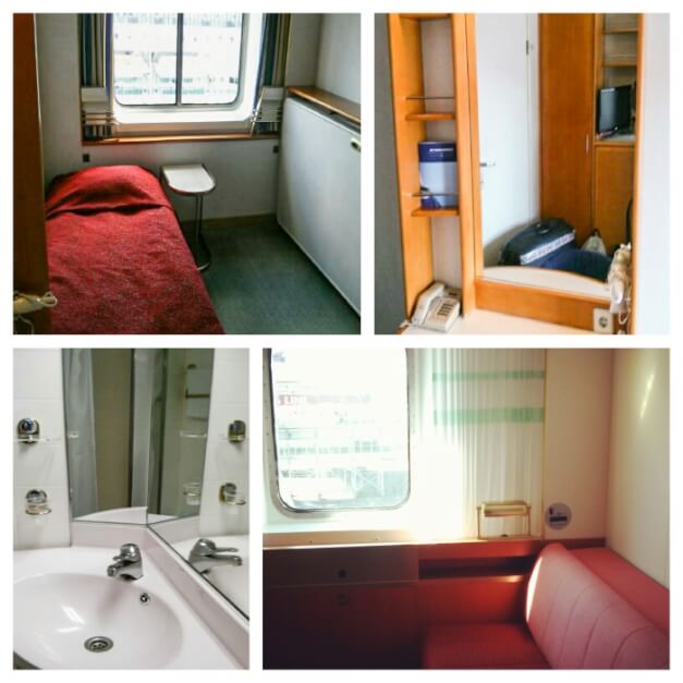 The cabins on our mini cruise Baltic Sea