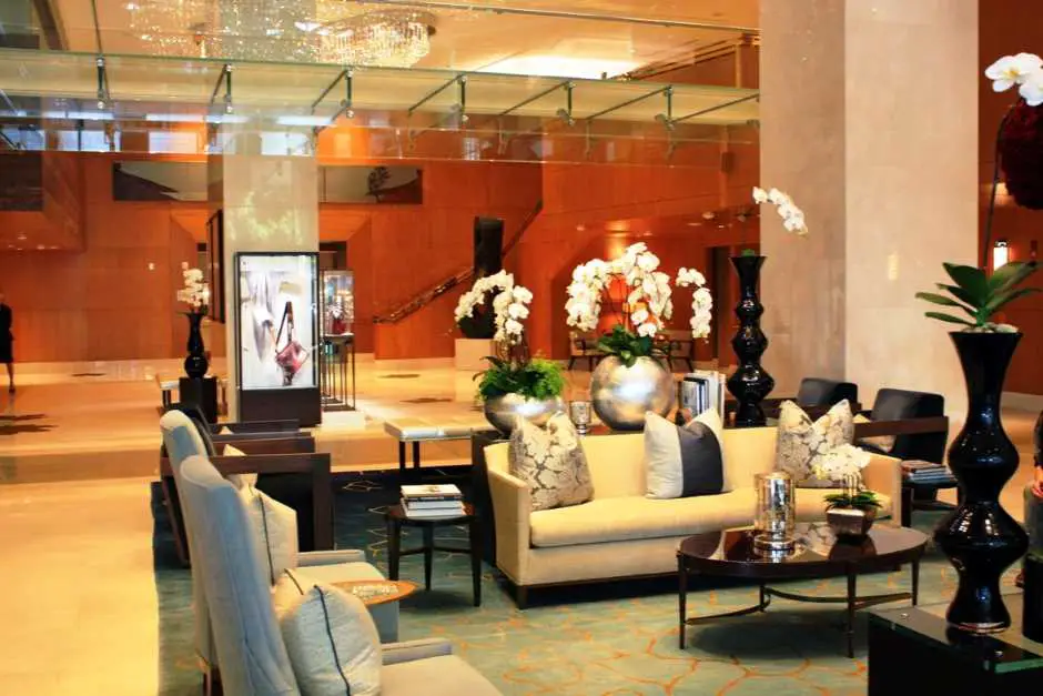 Lobby at the ritz-carlton toronto