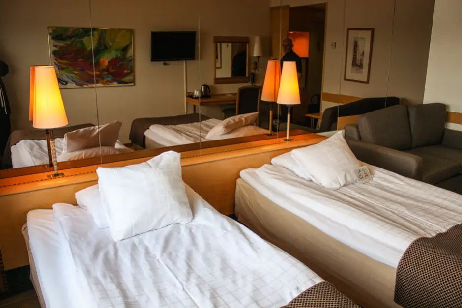 Unser Zimmer im Scandic Ariadne Hotel in Stockholm