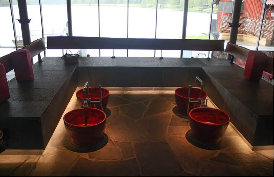 Footbath in the spa of Hooks Herrgard