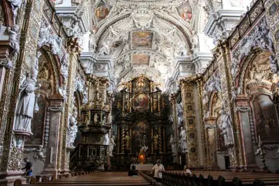 Barocke Stiftskirche in Schlierbach