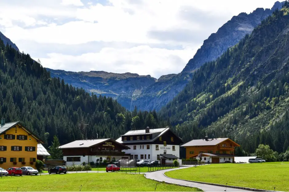 The Gemsteltal between the Widderstein and the Elferkopf