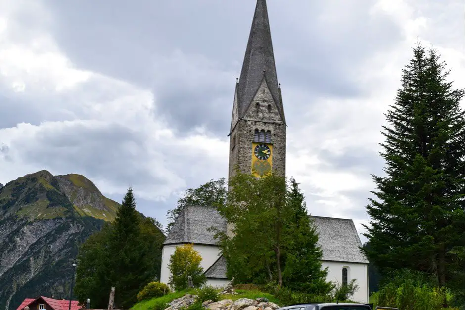 Parish Church of St. Jodok in Mittelberg in the Kleinwalsertal