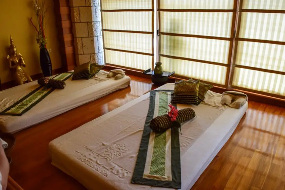 Relaxation room in the Wai Thai Spa in the Hotel Riviera