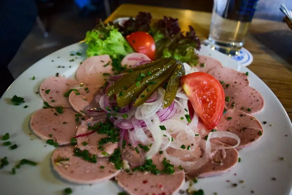 Bavarian sausage-salad