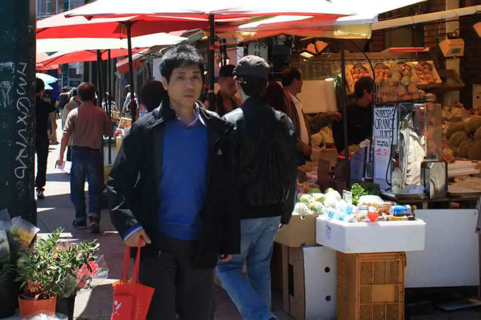 Einkaufen auf dem Markt in Chinatown Toronto
