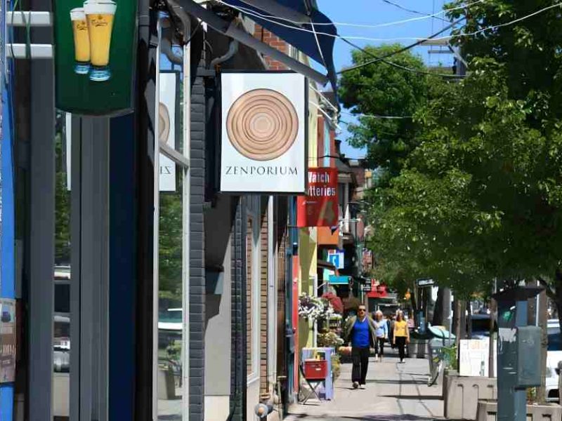 Leslieville, a suburb of Toronto