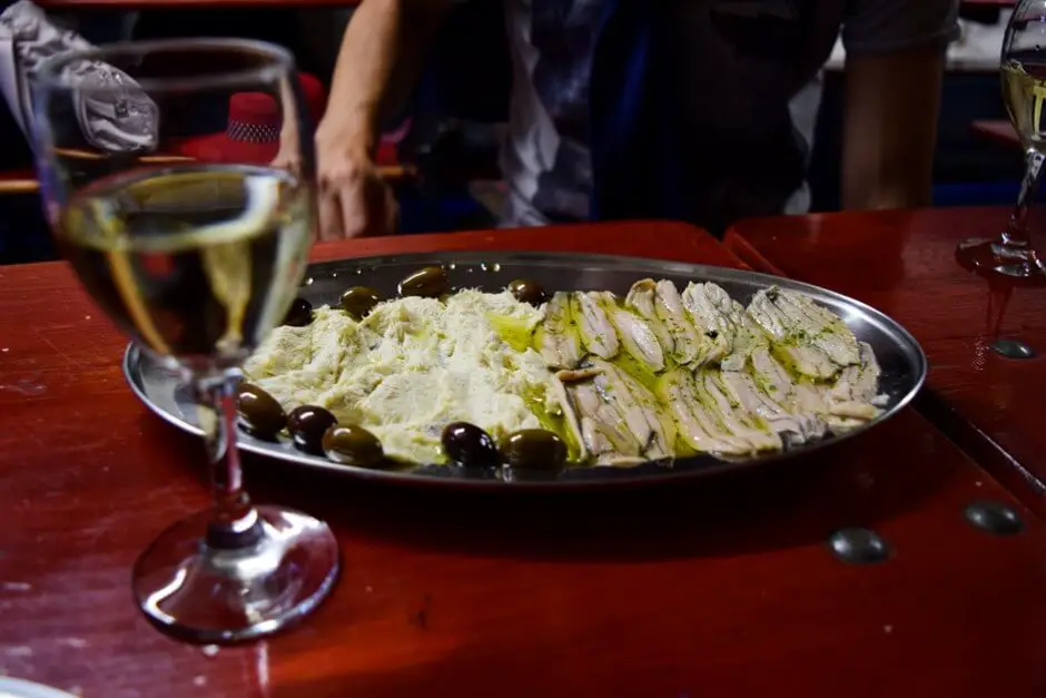 So good - stockfish and anchovies pickled in oil