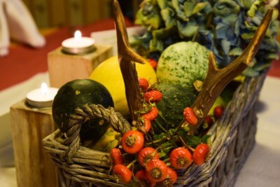 Table decoration in the tavern Hoheneck