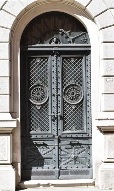 Side door to the Museo Revoltella near the Trieste harbor