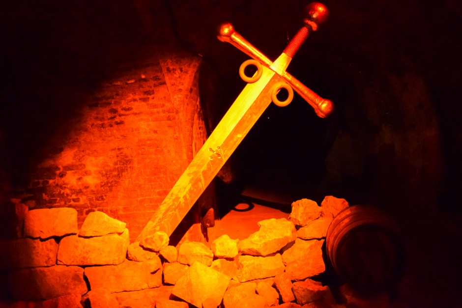 Das Schwert erinnert an die Hussitenkriege