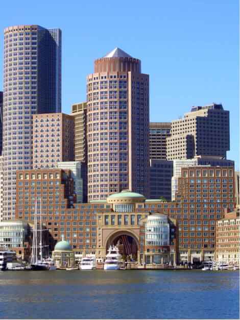 Stadt oder Land - Boston Skyline