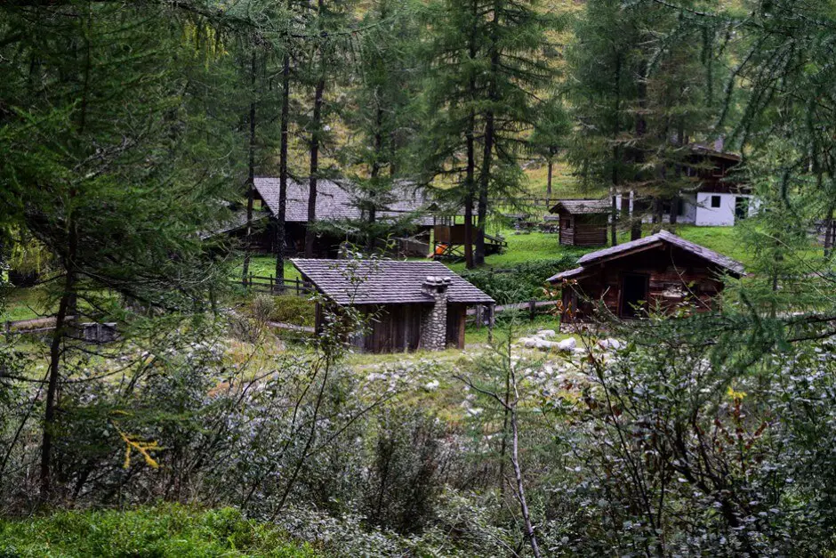 Gold mining village Heiligenblut Carinthia Austria