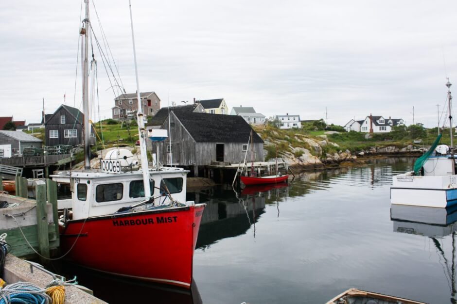 Harbor of Peggy's Cove in Nova Scotia