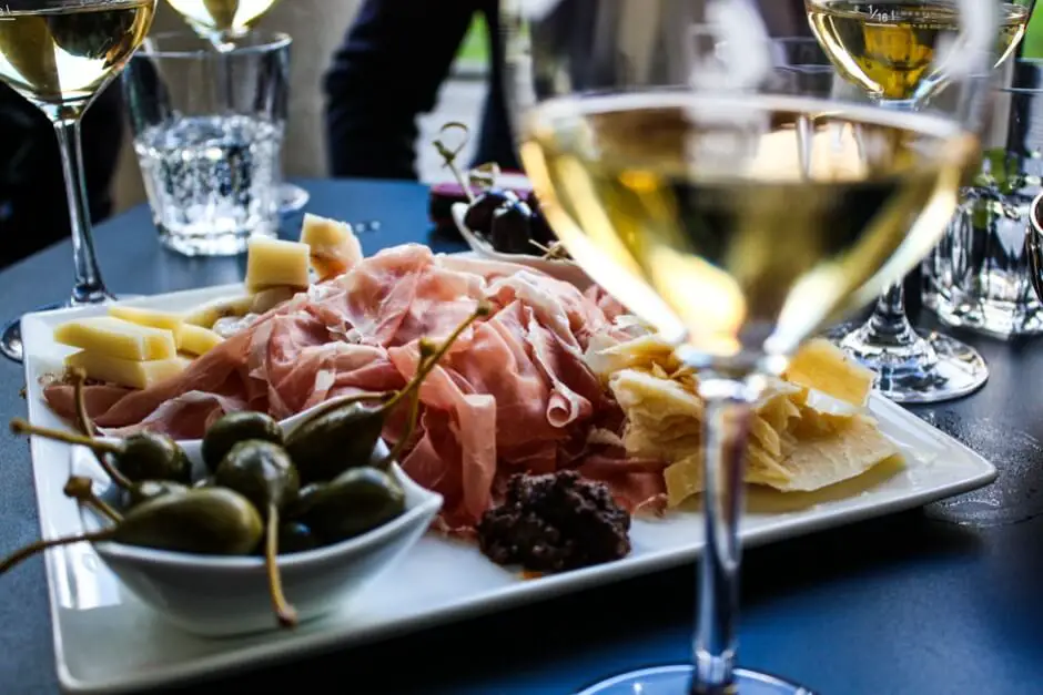 Antipasti are perfect with wine