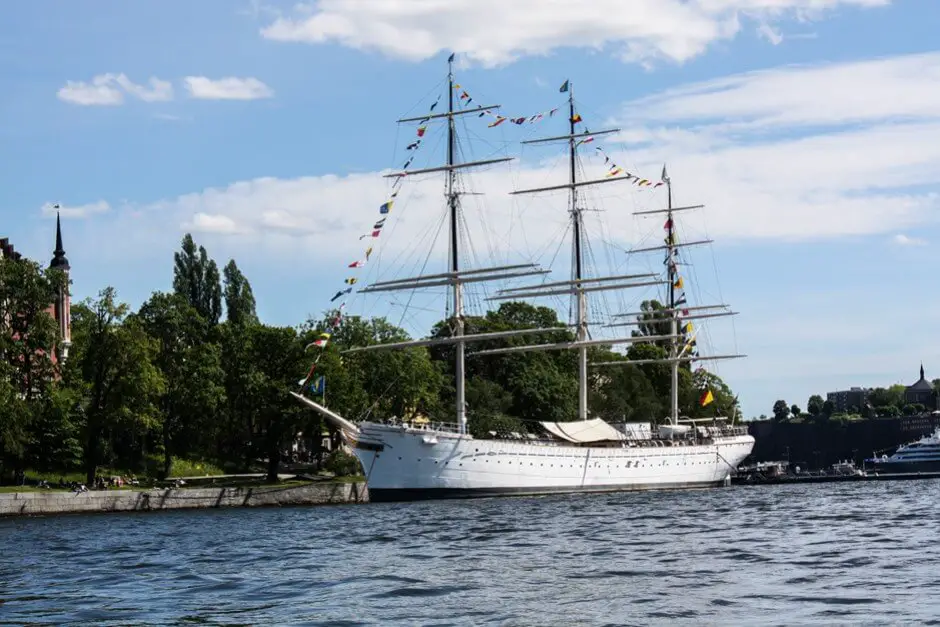 Die AF Chapman im Hafen von Stockholm