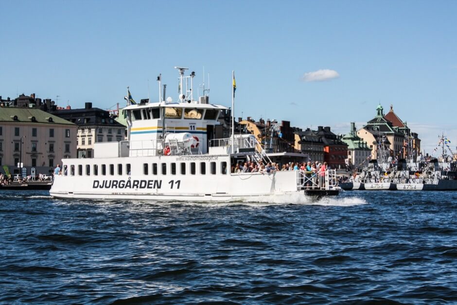 Ferries are popular transportation in Stockholm