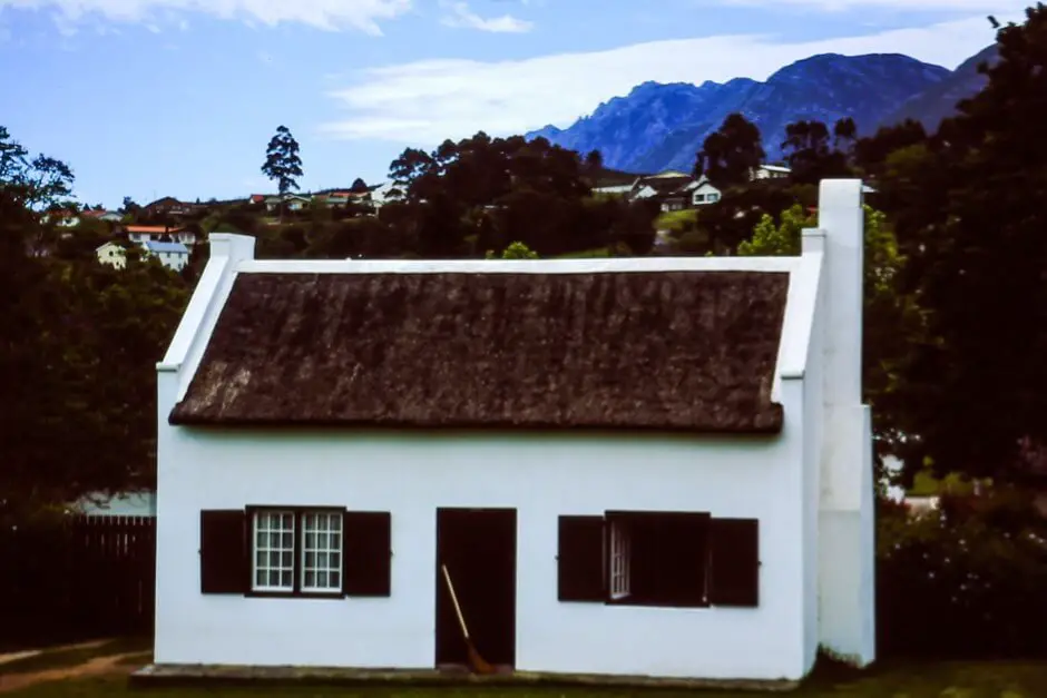 Window and door in a Cape Dutch house