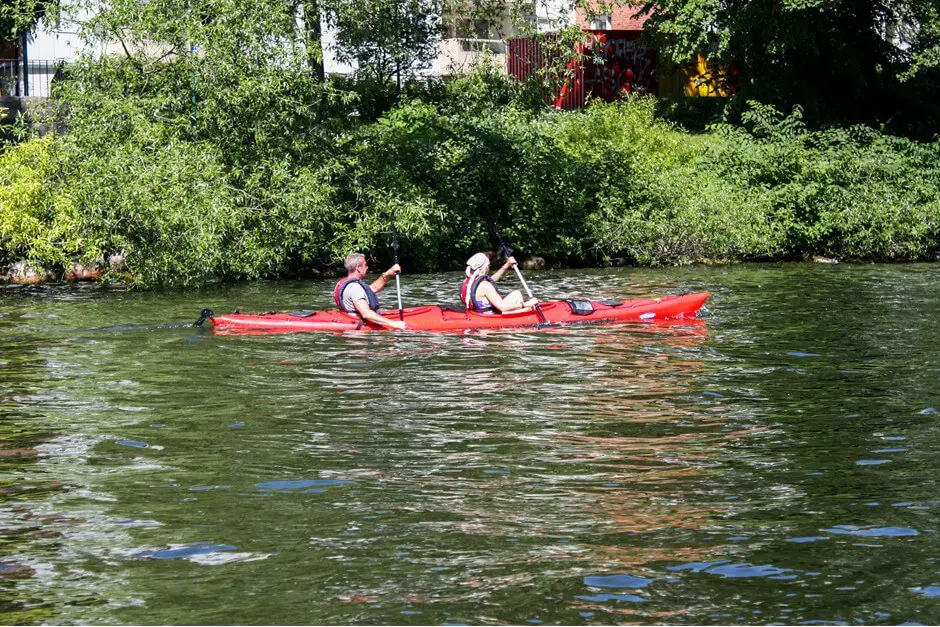 By canoe through Stockholm