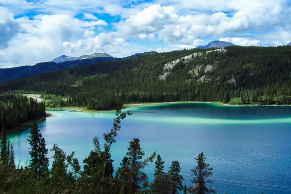 Emerald Lake in Yukon Territory