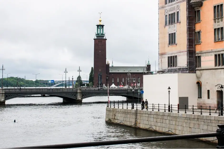 Stadhuset and Vasabron bridge in Stockholm