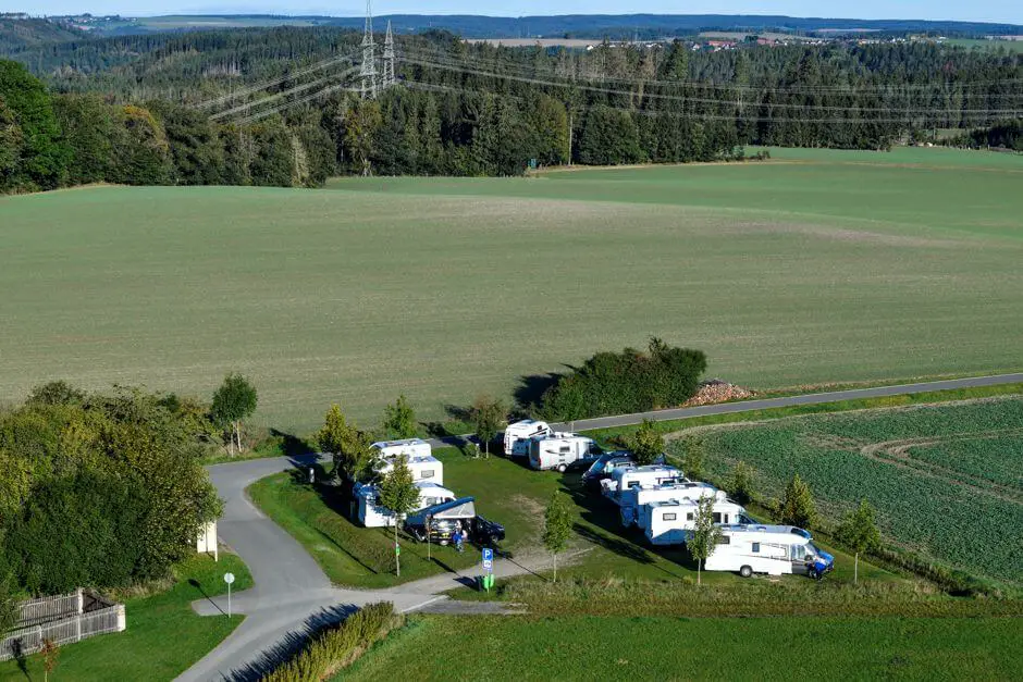 Motorhome parking space in Burgk