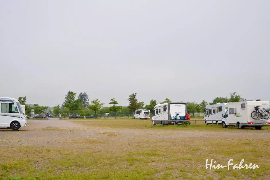 Rügen parking space at the Königsstuhl