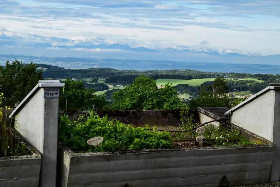 Bad Kreuzen - Kräuterbeet mit Alpenblick - drei Klöster