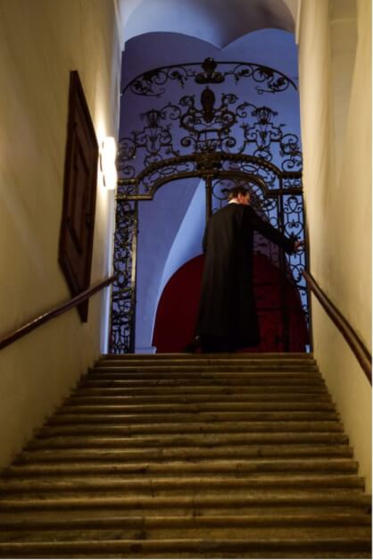 St. Lambrecht - Father Alfred Eichmann shows us the museum