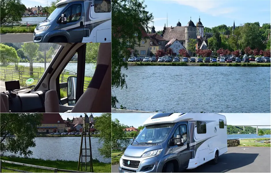 Wohnmobilstellplatz gegenüber von Marktbreit